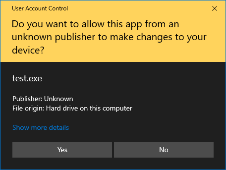 Consent screen before signing