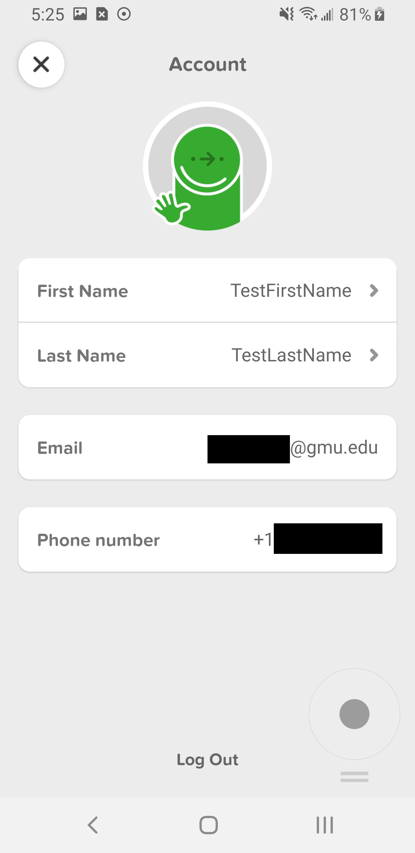 Figure 3: Account created